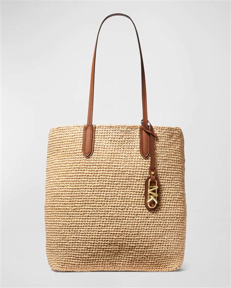 michael kors straw tote handbags|Michael Kors north south tote.